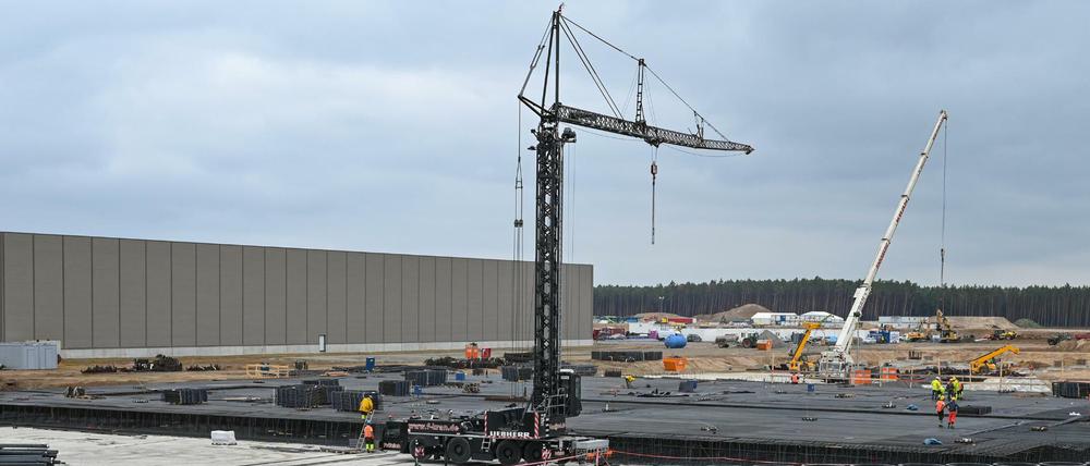 Das Oberverwaltungsgericht Berlin-Brandenburg muss sich mit den Wasserproblemen in der Region um Teslas E-Autowerk in Grünheide befassen. 