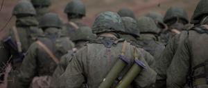 Russische Soldaten.