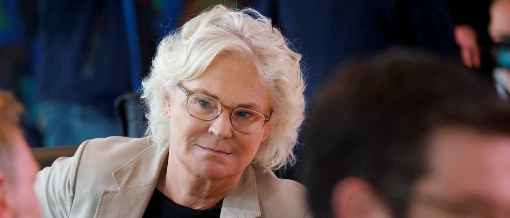 Verteidigungsministerin Christine Lambrecht während einer Sitzung des Bundeskabinetts.