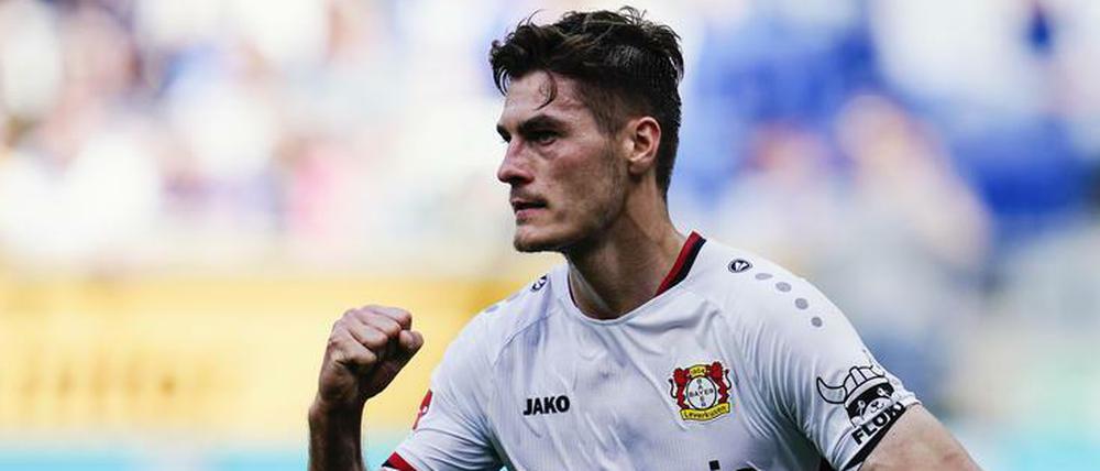 Patrik könnte mit einem 25. Treffer zu Bayer Leverkusens Toptorschützen in einer Saison aufsteigen.