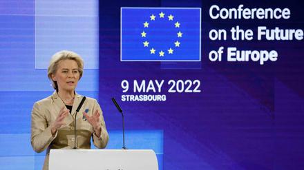 Kommissionschefin Ursula von der Leyen unterstützt die Reformvorhaben der Zukunftskonferenz.