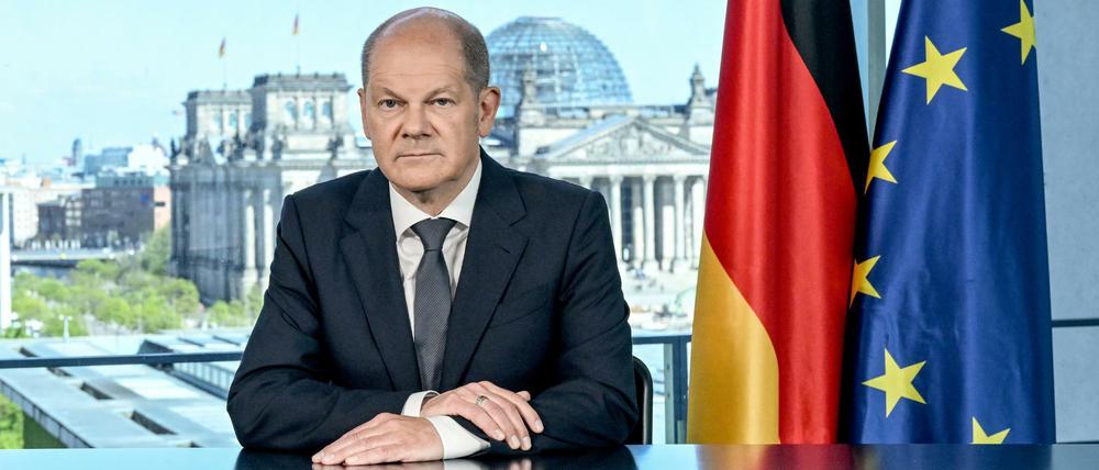 Fast 13 Millionen Zuschauer verfolgten Bundeskanzler Olaf Scholz (SPD) bei seiner Fernsehansprache am Sonntag.