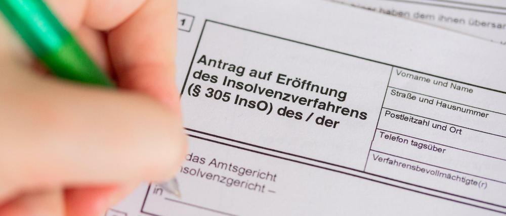 1242 Insolvenzverfahren wurden 2021 in Berlin registriert.