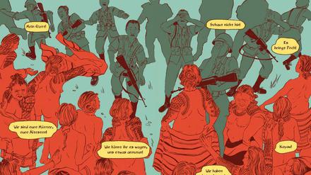 Kreativer Protest: Eine Szene aus dem Beitrag „Lasst den Fluss frei fließen“.