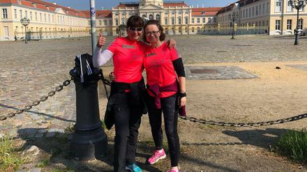 Engagiert. Kerstin Hoffmann (l.) und Mirja Behrens vom Charity-Team PG Hospiz.