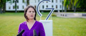 Bundesaußenministerin Annalena Baerbock (Grünen) beim Gipfeltreffens der Außenminister der G7-Gruppe.