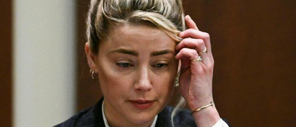 Amber Heard an ihrem letzten Tag im Zeugenstand. 