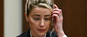 Amber Heard an ihrem letzten Tag im Zeugenstand. 