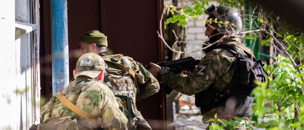 Tschetschenische Kämpfer im Ukraine-Krieg
