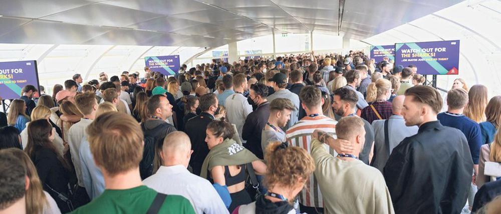Heiße Events. Manche Messen locken die Massen an, wie hier die Digitalmesse OMR in Hamburg.