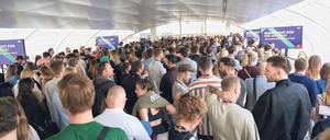 Heiße Events. Manche Messen locken die Massen an, wie hier die Digitalmesse OMR in Hamburg. 