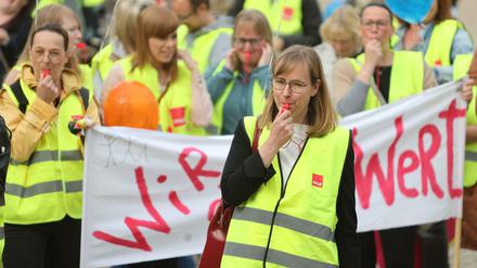 Beschäftigte aus Kindertagesstätten und Horten hatten in den vergangenen Wochen gestreikt.