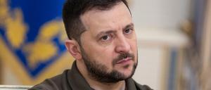 Der ukrainische Präsident: Wolodymyr Selenskyj.