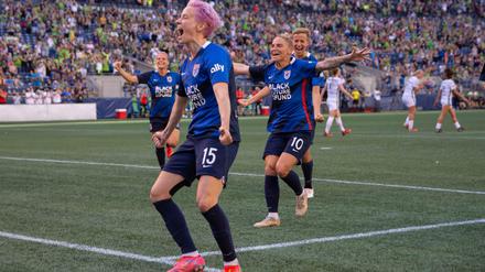 Megan Rapinoe und ihre Kolleginnen kämpfen um Gleichstellung im Fußball.