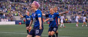 Megan Rapinoe und ihre Kolleginnen kämpfen um Gleichstellung im Fußball.