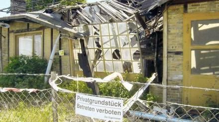 Dieses Bild von 2012 zeigt die letzten Reste der Ruine.