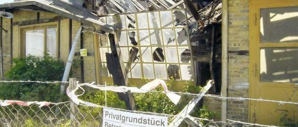 Dieses Bild von 2012 zeigt die letzten Reste der Ruine.