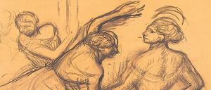 Edgar Degas Balletszene stammt aus der Zeit um 1900.