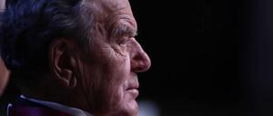Gerhard Schröder bei einer Veranstaltung in St. Petersburg im Juni 2021