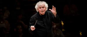 Simon Rattle war Chefdirigent der Philharmoniker von 2002 bis 2018.