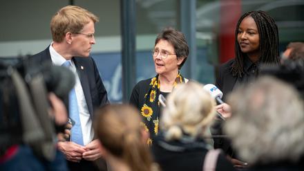 Daniel Günther (CDU), Ministerpräsident von Schleswig-Holstein, vor den Sondierungsgesprächen mit den Grünen.