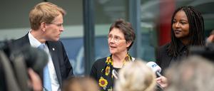 Daniel Günther (CDU), Ministerpräsident von Schleswig-Holstein, vor den Sondierungsgesprächen mit den Grünen. 