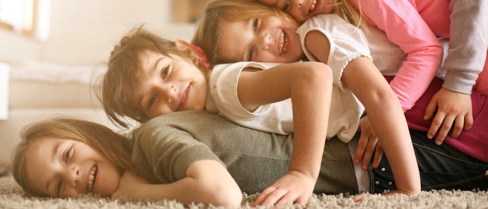Eher die Ausnahme: Viele Kinder unter einem Dach.