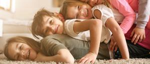Eher die Ausnahme: Viele Kinder unter einem Dach.