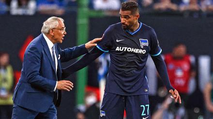 Wer ist hier der Chef? Felix Magath (links) und Kevin-Prince Boateng führten Hertha BSC zum Klassenerhalt.