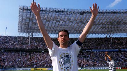 Michael Preetz ist Torschützenkönig der Saison 1998/99.