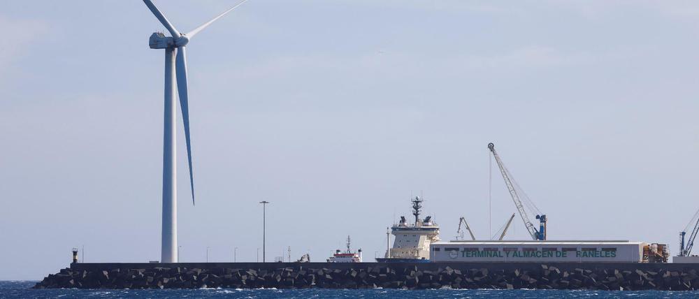 Eine Windanlage von Siemens Gamesa in der Nähe von Gran Canaria.