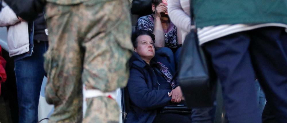 Evakuierte aus der ukrainischen Hafenstadt Mariupol (am 7. Mai 2022)