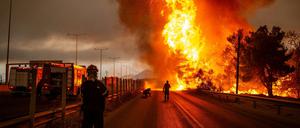 Bereits 2021 kamen viele deutsche Feuerwehrleute bei den Waldbränden in Griechenland zum Einsatz.