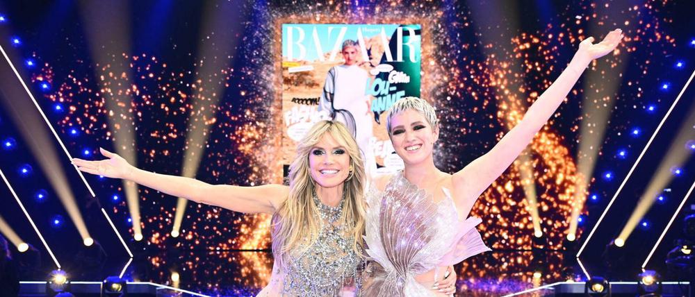 Zwei Gewinnerinnen: "Model-Mutti" Heidi Klum (links) und Lou-Anne.