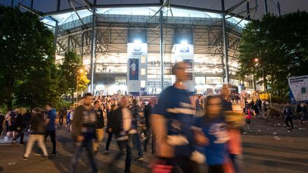 Die Stimmung beim HSV war größtenteils friedlich.