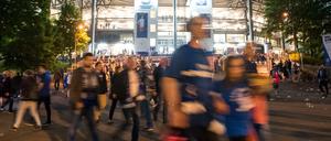 Die Stimmung beim HSV war größtenteils friedlich.