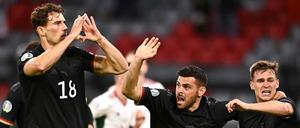 Große Geste. Von der EM 21 ist den Deutschen nur wenig positiv in Erinnerung geblieben. Am ehesten noch der Jubel von Leon Goretzka nach seinem Tor gegen Ungarn.