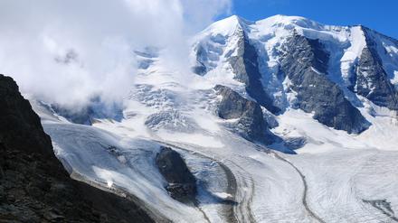 Von wegen ewiges Eis: der Piz Palü im Schweizer Kanton Graubünden heute. 
