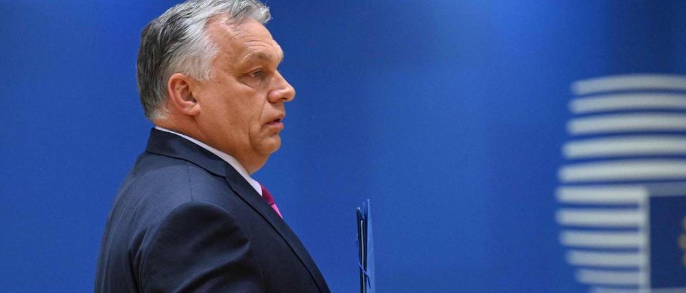 Ungarns Regierungschef Viktor Orbán am Montag in Brüssel.