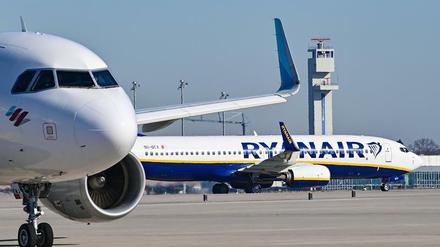 Ryanair hat seine Flugzeugflotte am BER schon verkleinert.