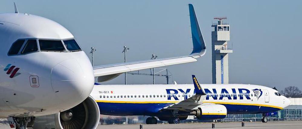 Ryanair hat seine Flugzeugflotte am BER schon verkleinert.