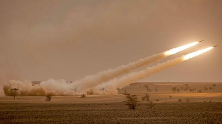 Das US-Raketensystem Himars bei einem Test (Archivbild vom Juni 2021)