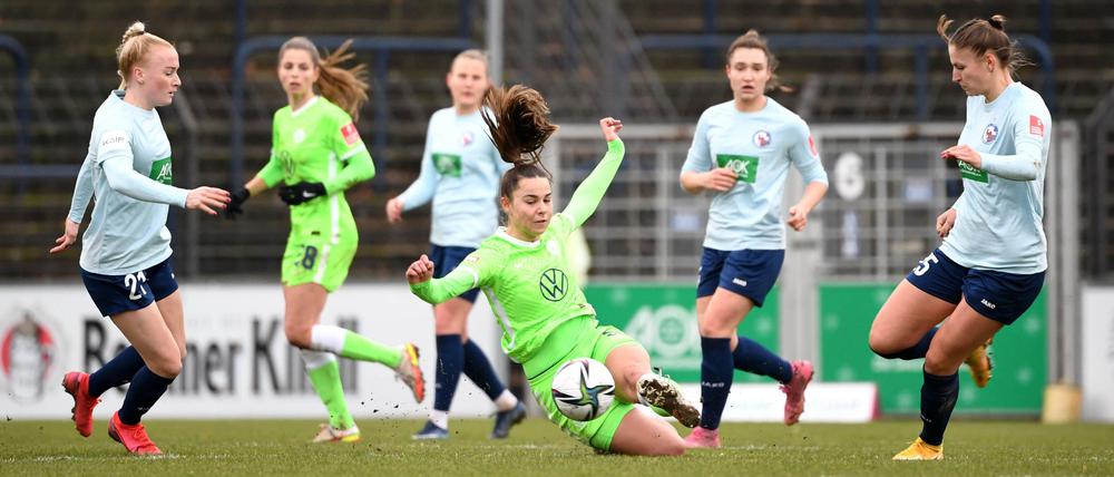 In der Bundesliga war für Turbine gegen die Meisterinnen aus Wolfsburg nichts zu holen.