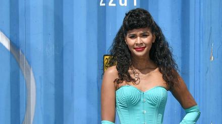 Die Ex-Finalistin Lijana von "Germanys Next Topmodel" bei einem Fototermin.