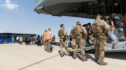 Evakuierung von Schutzbedürftigen aus Afghanistan durch die Bundeswehr (Archivbild)