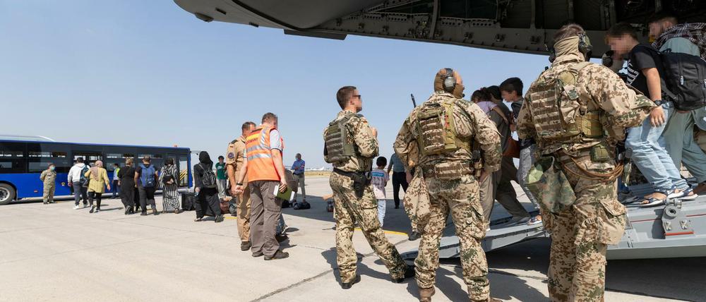 Evakuierung von Schutzbedürftigen aus Afghanistan durch die Bundeswehr (Archivbild)