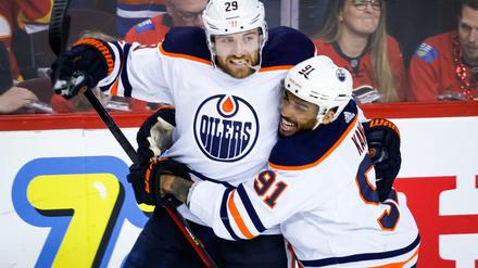 Leon Draisaitl war mit 55 Toren in 80 Spielen der beste Torschütze der Edmonton Oilers in der Hauptrunde der NHL.
