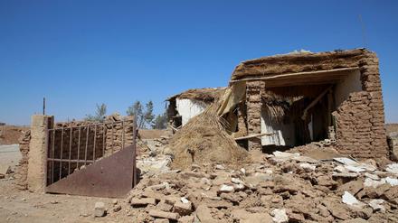 Der Krieg in Syrien ist aus den Schlagzeilen verschwunden, aber er geht weiter. Zerstörtes Haus in Umm al-Keif in Nordostsyrien. Doch er wird immer öfter Thema der Literatur.