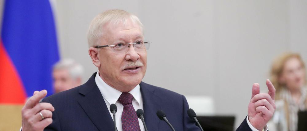 Der russische Abgeordnete Oleg Morosow.