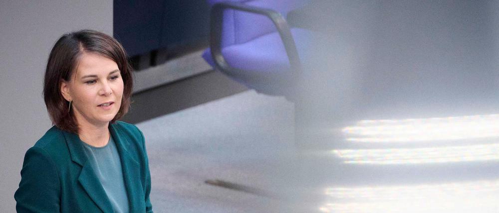 Bundesaussenministerin Annalena Baerbock (Grüne) am 1. Juni 2022 im Bundestag